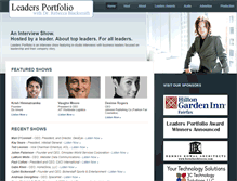 Tablet Screenshot of leadersportfolio.com